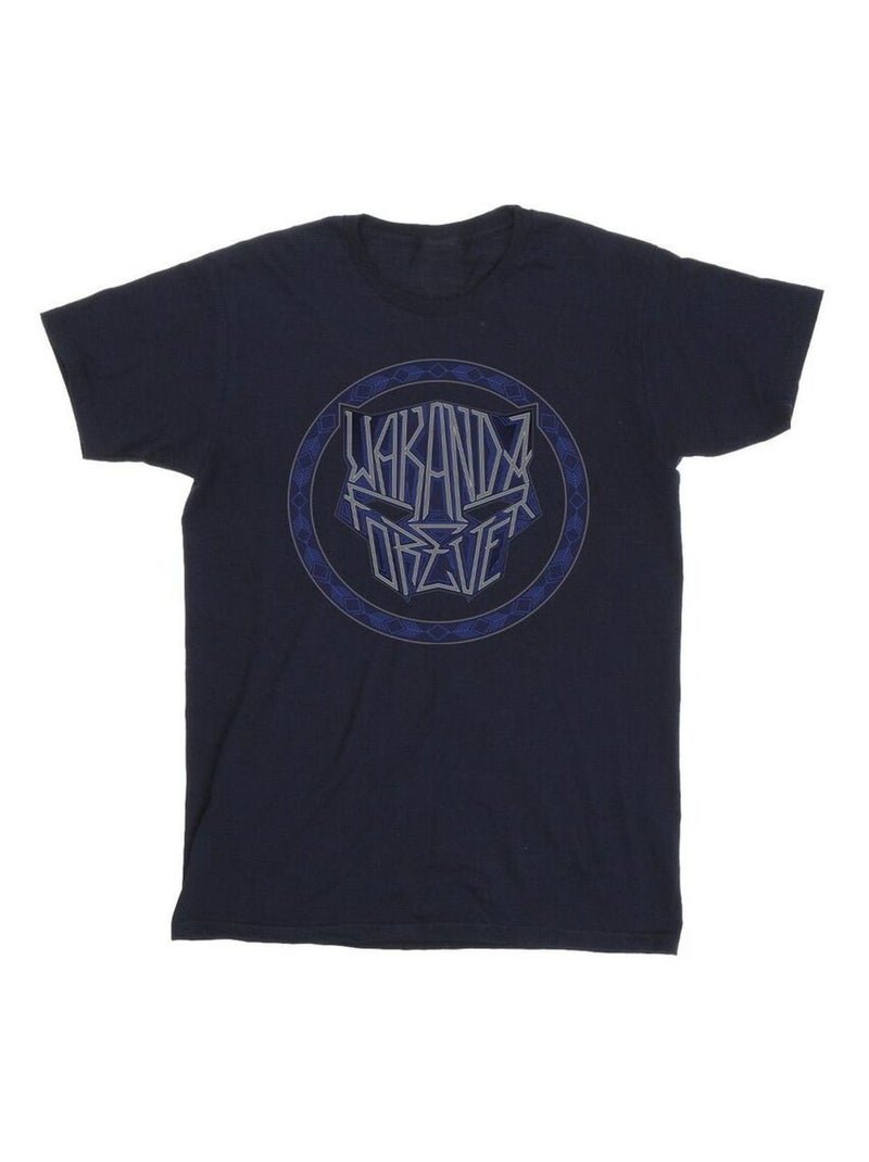 Marvel - T-shirt WAKANDA FOREVER Bleu marine - Kiabi