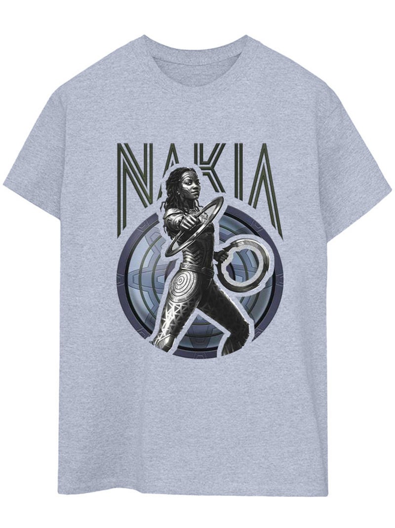 Marvel - T-shirt WAKANDA FOREVER Gris chiné - Kiabi
