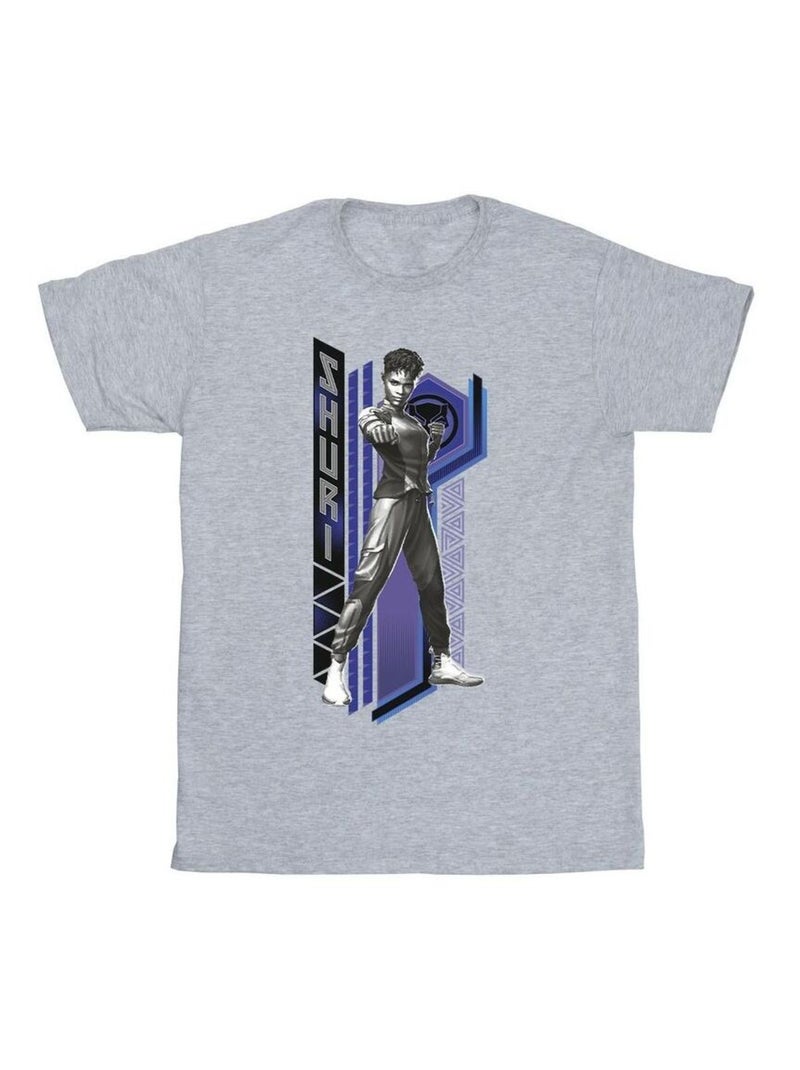 Marvel - T-shirt WAKANDA FOREVER Gris chiné - Kiabi
