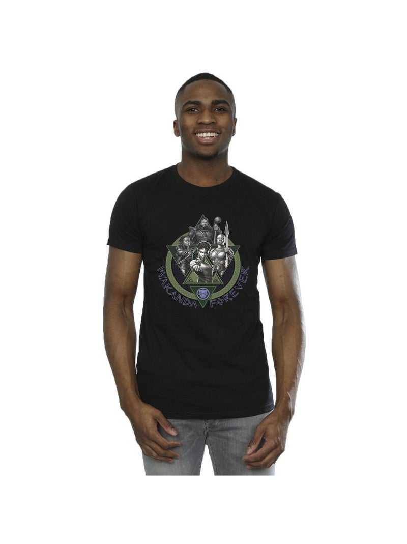 Marvel - T-shirt WAKANDA FOREVER Noir - Kiabi