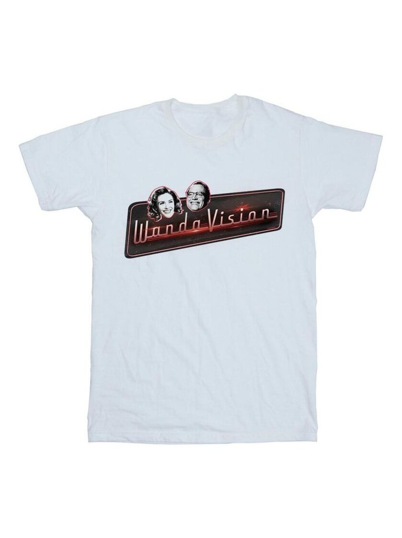 Marvel - T-shirt WANDAVISION Blanc - Kiabi