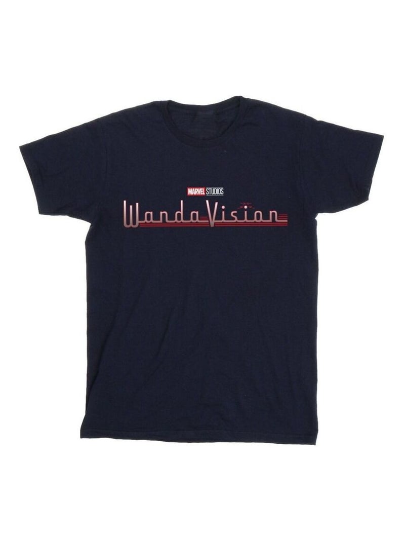 Marvel - T-shirt WANDAVISION Bleu marine - Kiabi