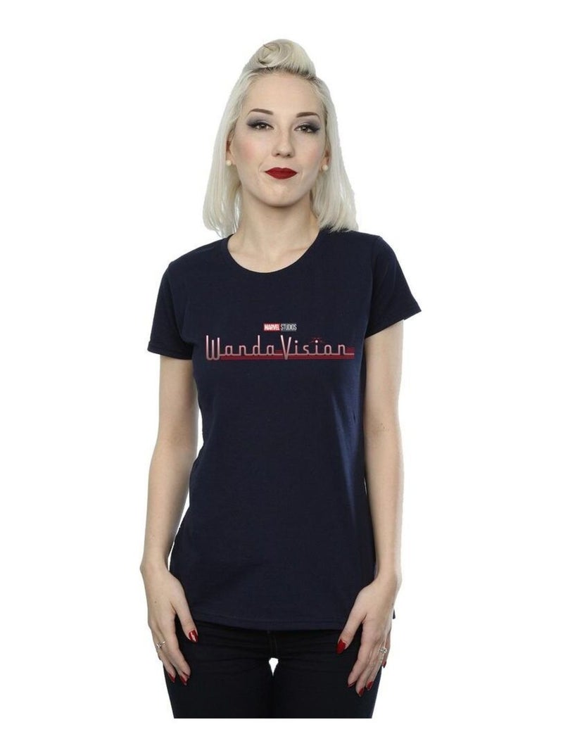 Marvel - T-shirt WANDAVISION Bleu marine - Kiabi