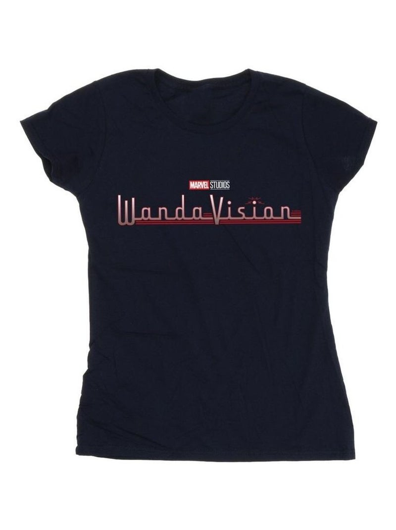 Marvel - T-shirt WANDAVISION Bleu marine - Kiabi