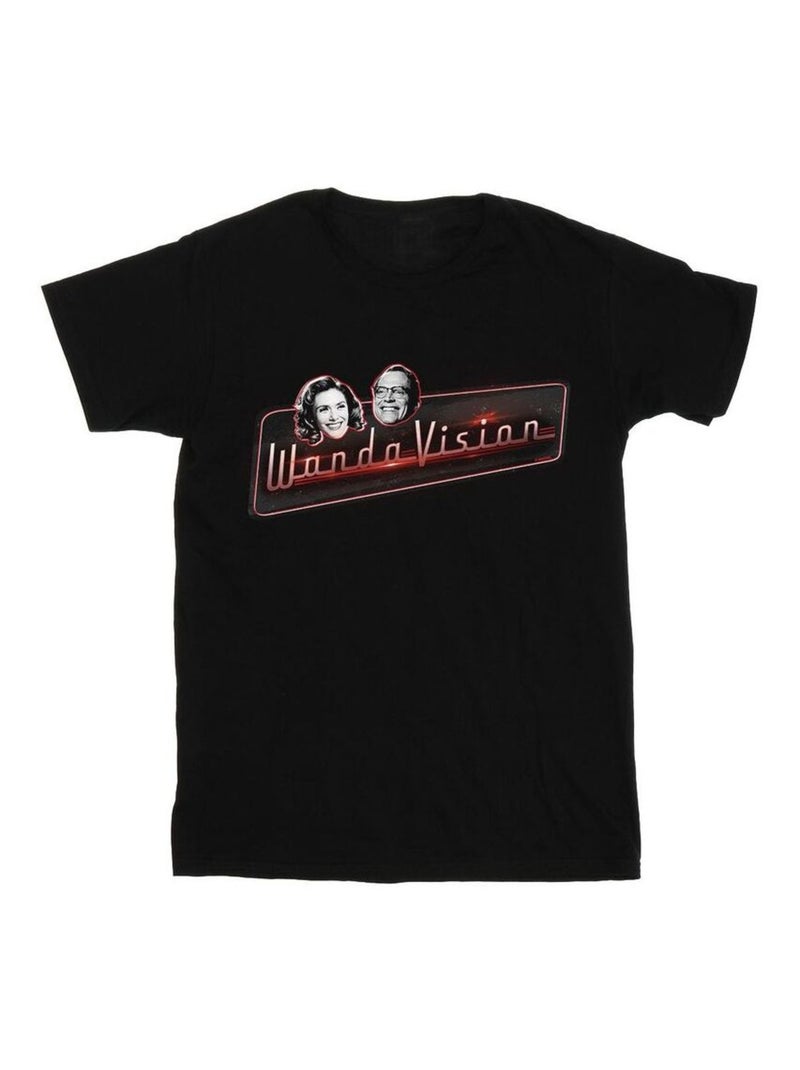 Marvel - T-shirt WANDAVISION Noir - Kiabi