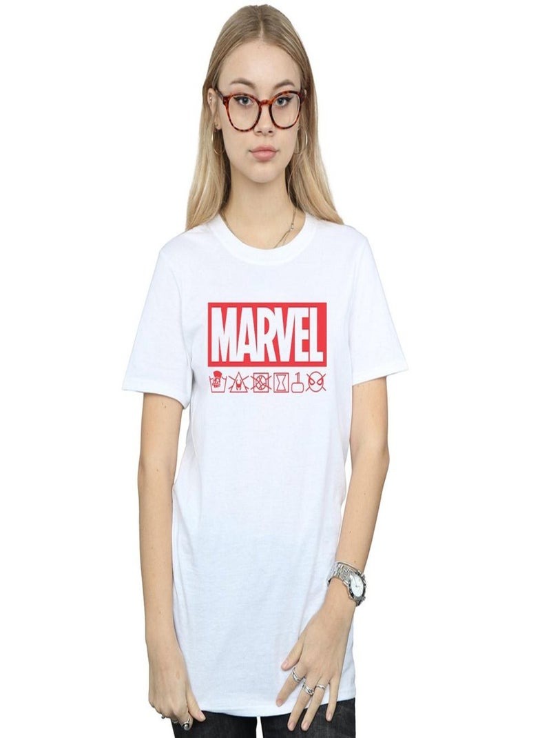Marvel - T-shirt WASH CARE Blanc - Kiabi