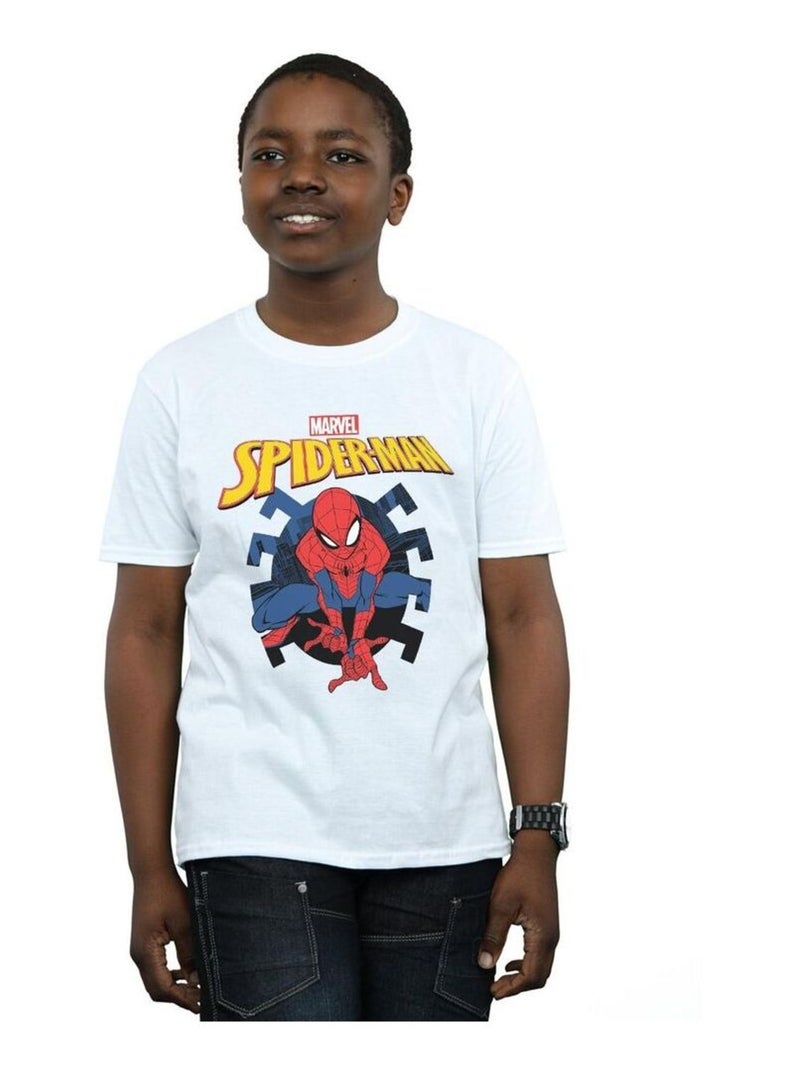Marvel - T-shirt WEB SHOOTING Blanc - Kiabi
