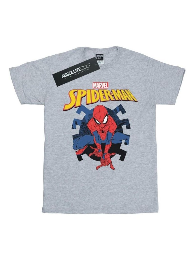 Marvel - T-shirt WEB SHOOTING Gris chiné - Kiabi