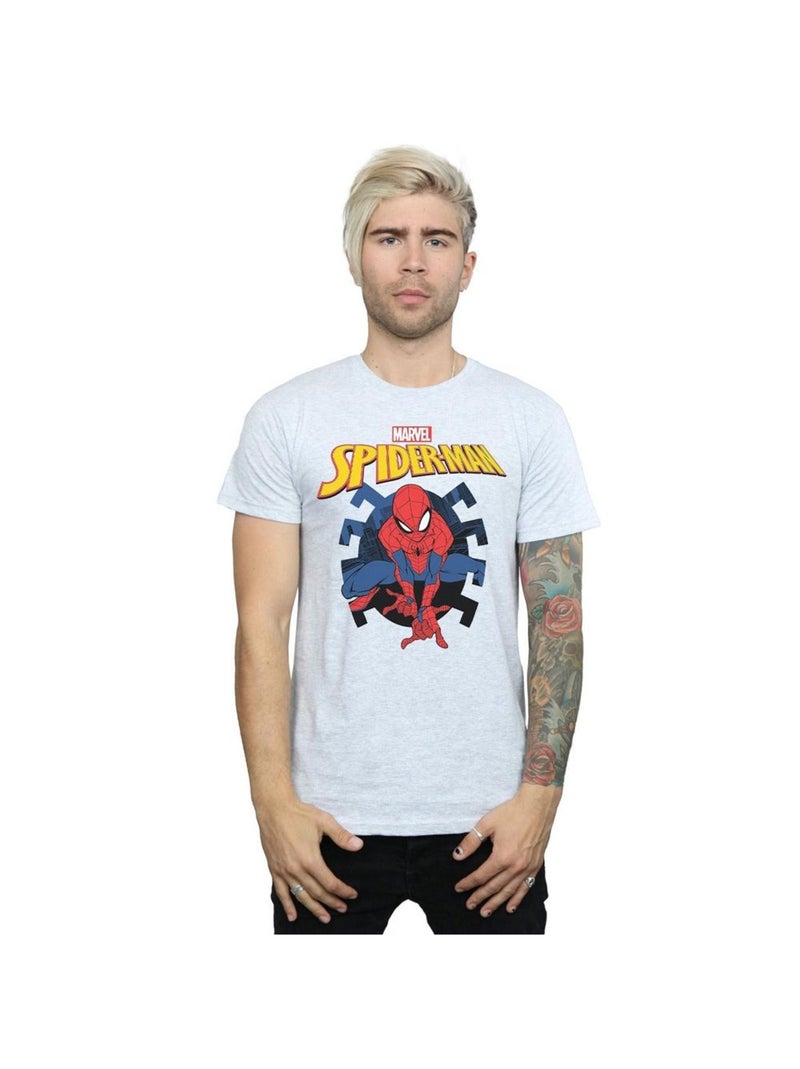 Marvel - T-shirt WEB SHOOTING Gris chiné - Kiabi