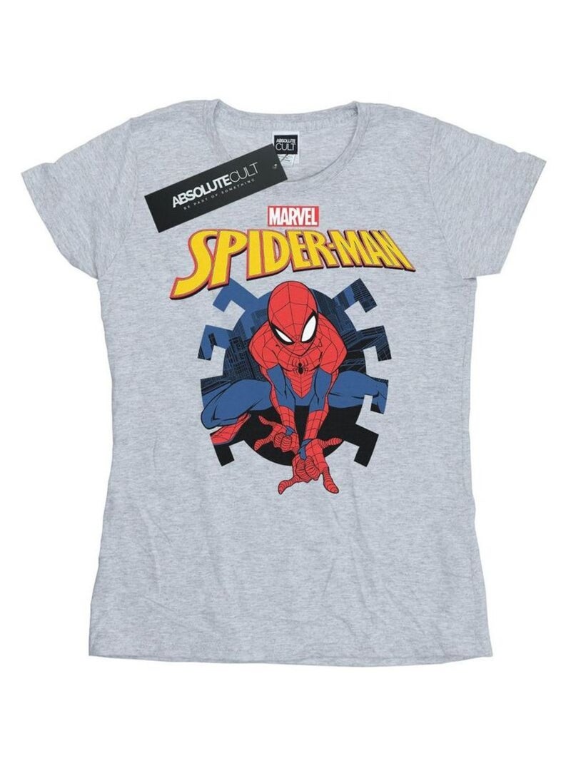 Marvel - T-shirt WEB SHOOTING Gris chiné - Kiabi
