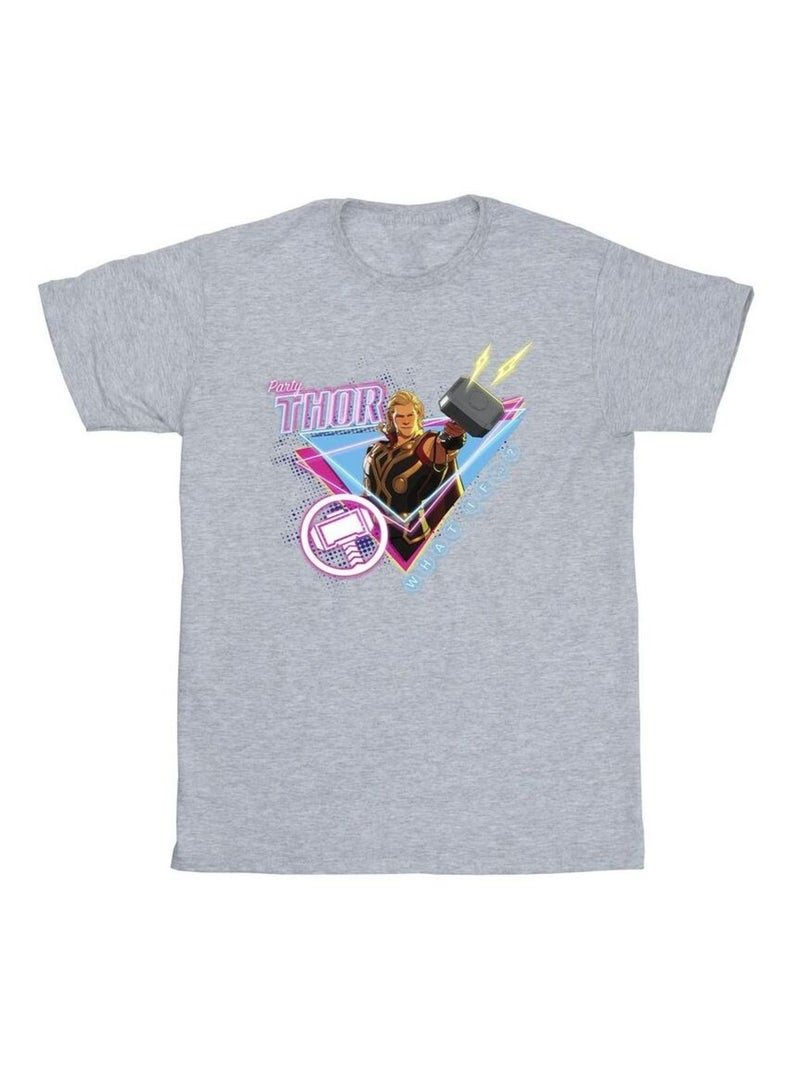 Marvel - T-shirt WHAT IF Gris chiné - Kiabi
