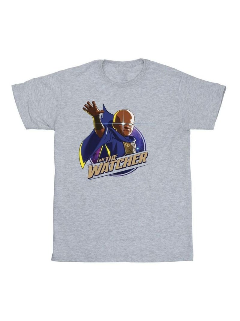 Marvel - T-shirt WHAT IF Gris chiné - Kiabi