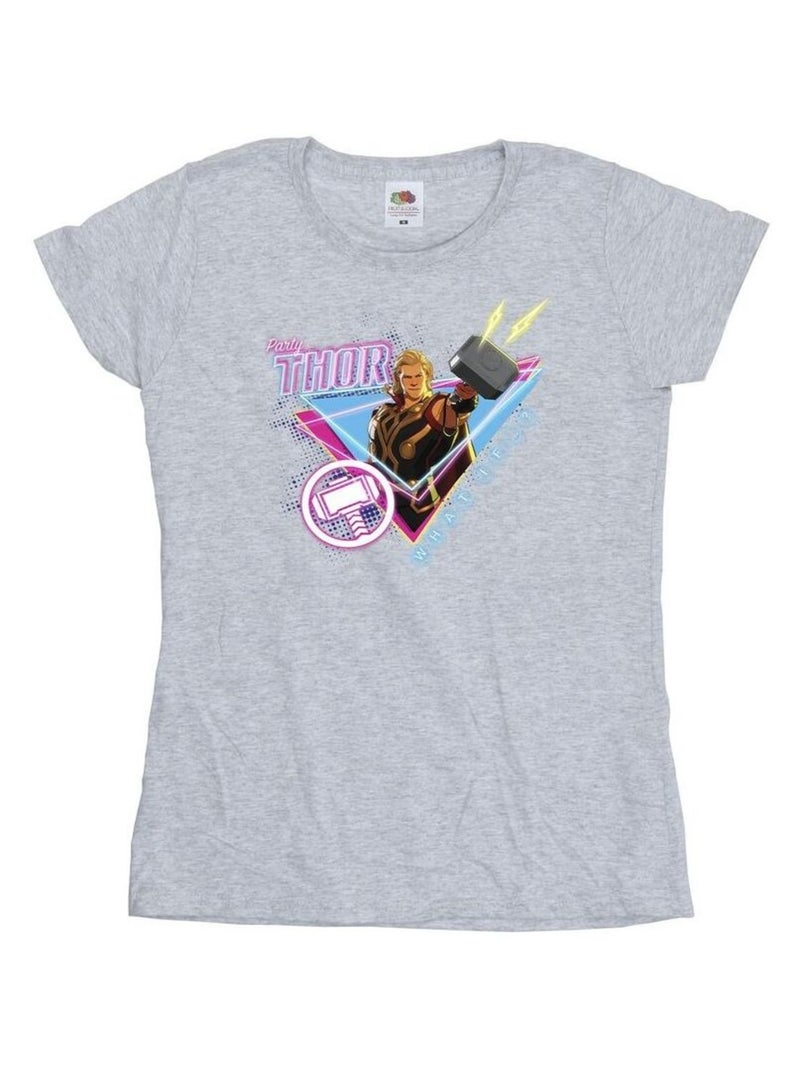 Marvel - T-shirt WHAT IF Gris chiné - Kiabi