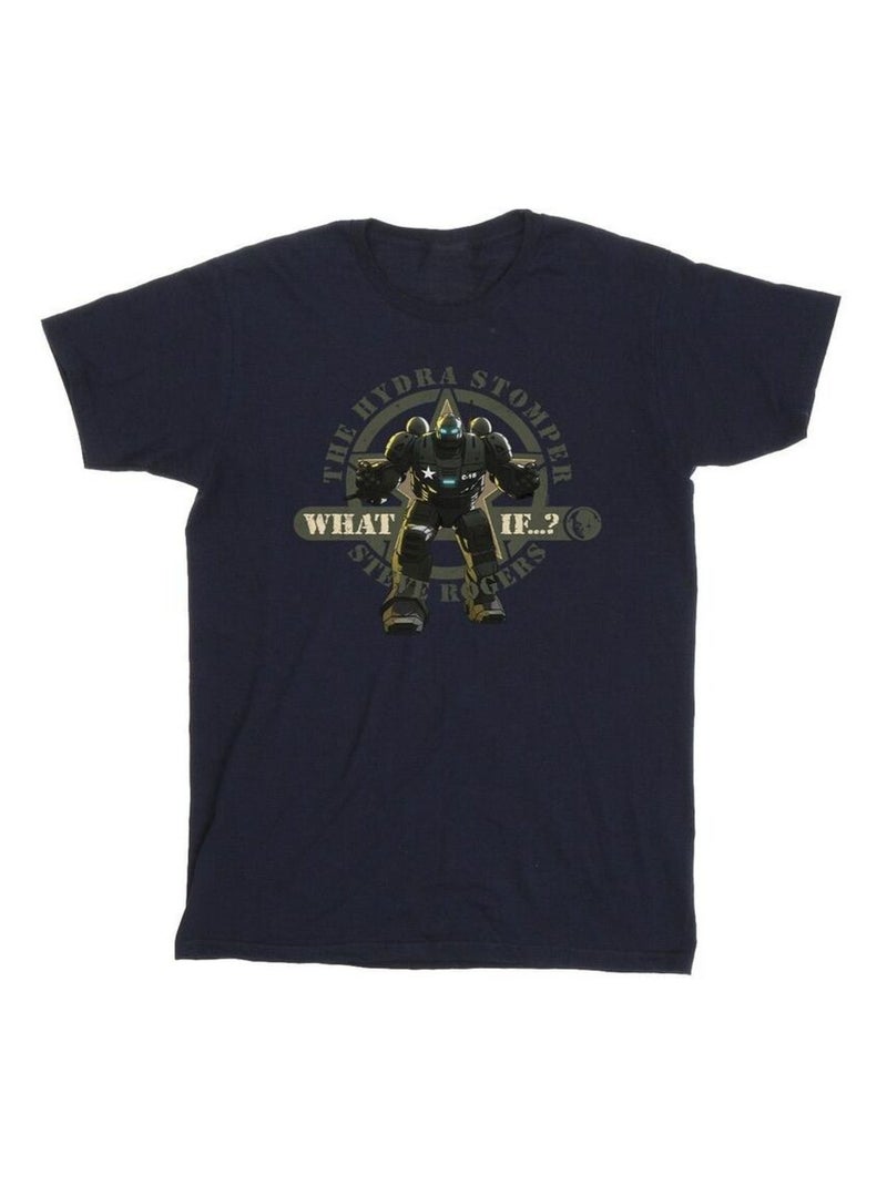 Marvel - T-shirt WHAT IF HYDRA STOMPER RODGERS Bleu marine - Kiabi