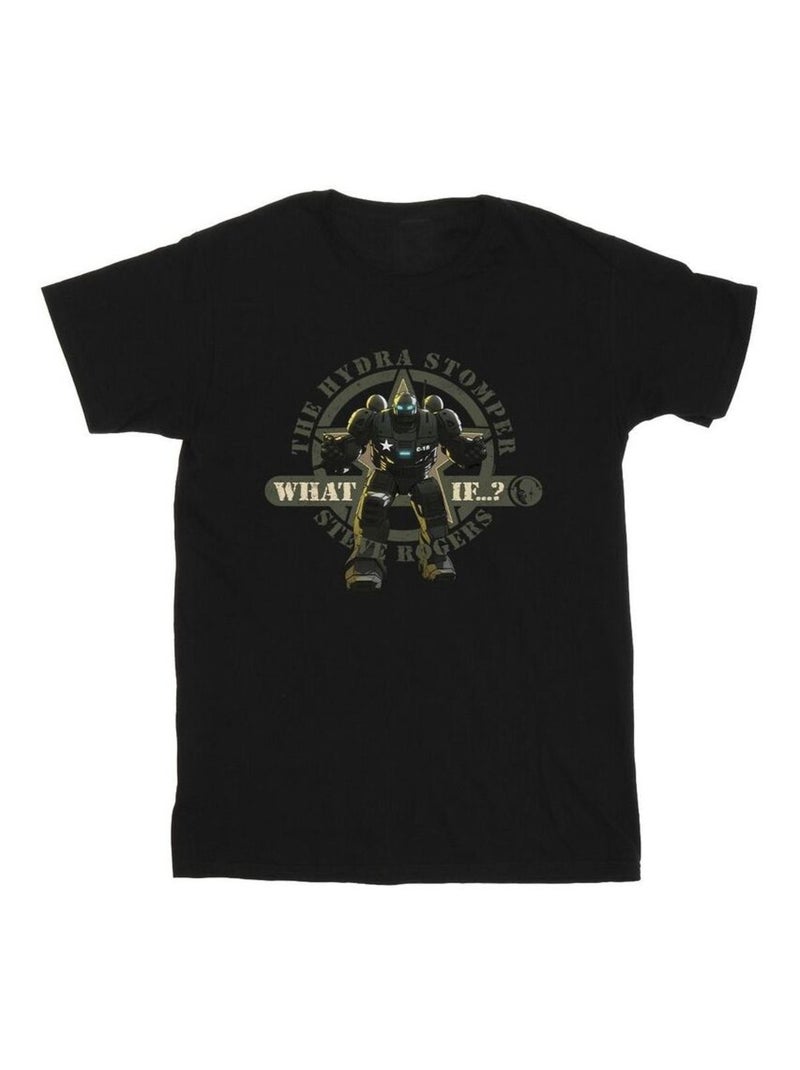 Marvel - T-shirt WHAT IF HYDRA STOMPER RODGERS Noir - Kiabi