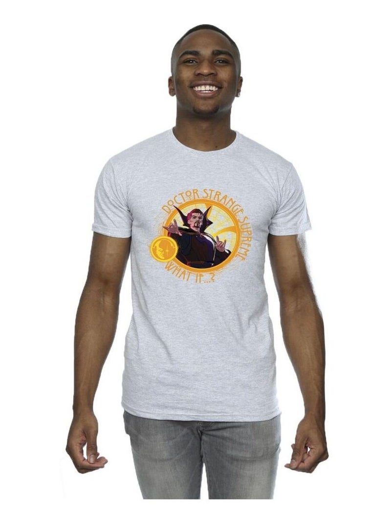 Marvel - T-shirt WHAT IF SUPREME Gris chiné - Kiabi