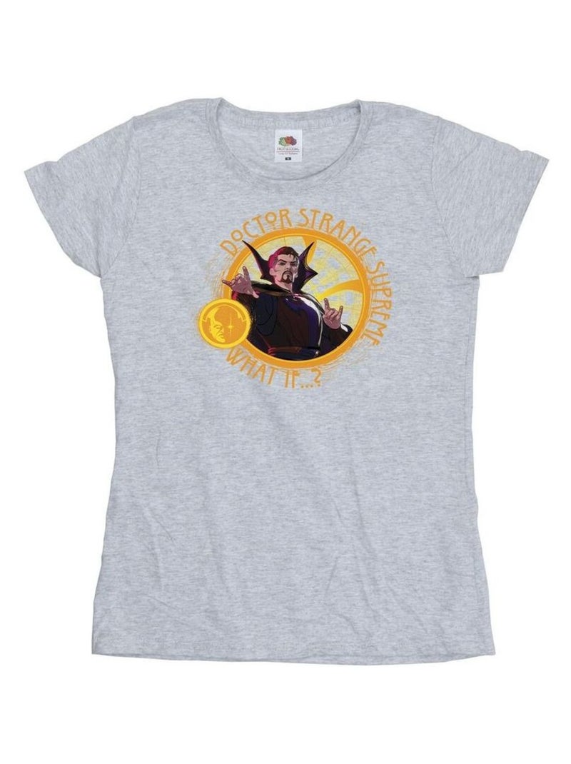 Marvel - T-shirt WHAT IF SUPREME Gris chiné - Kiabi