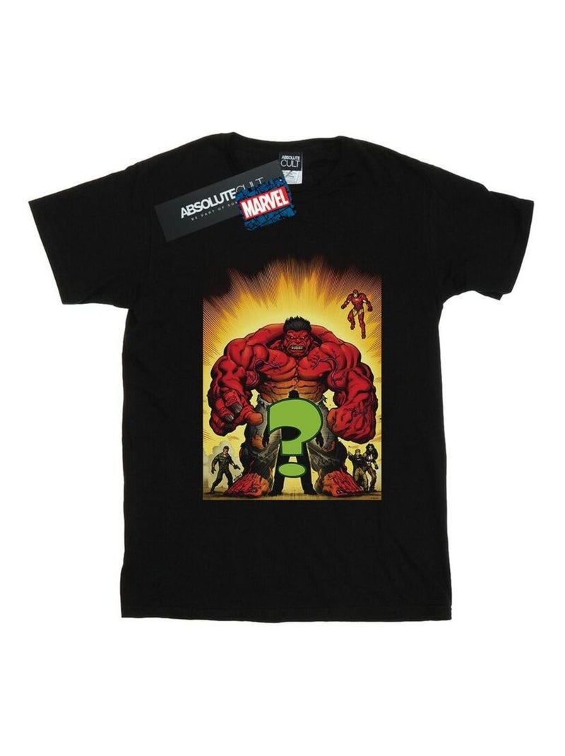 Marvel - T-shirt WHO IS THE Noir - Kiabi