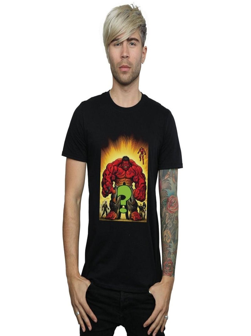 Marvel - T-shirt WHO IS THE Noir - Kiabi