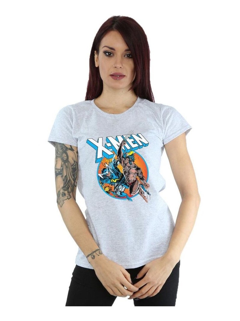 Marvel - T-shirt X-MEN Gris chiné - Kiabi