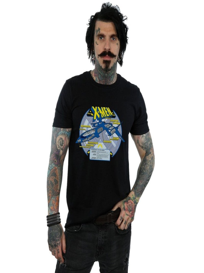 Marvel - T-shirt X-MEN X-JET BREAKDOWN Noir - Kiabi