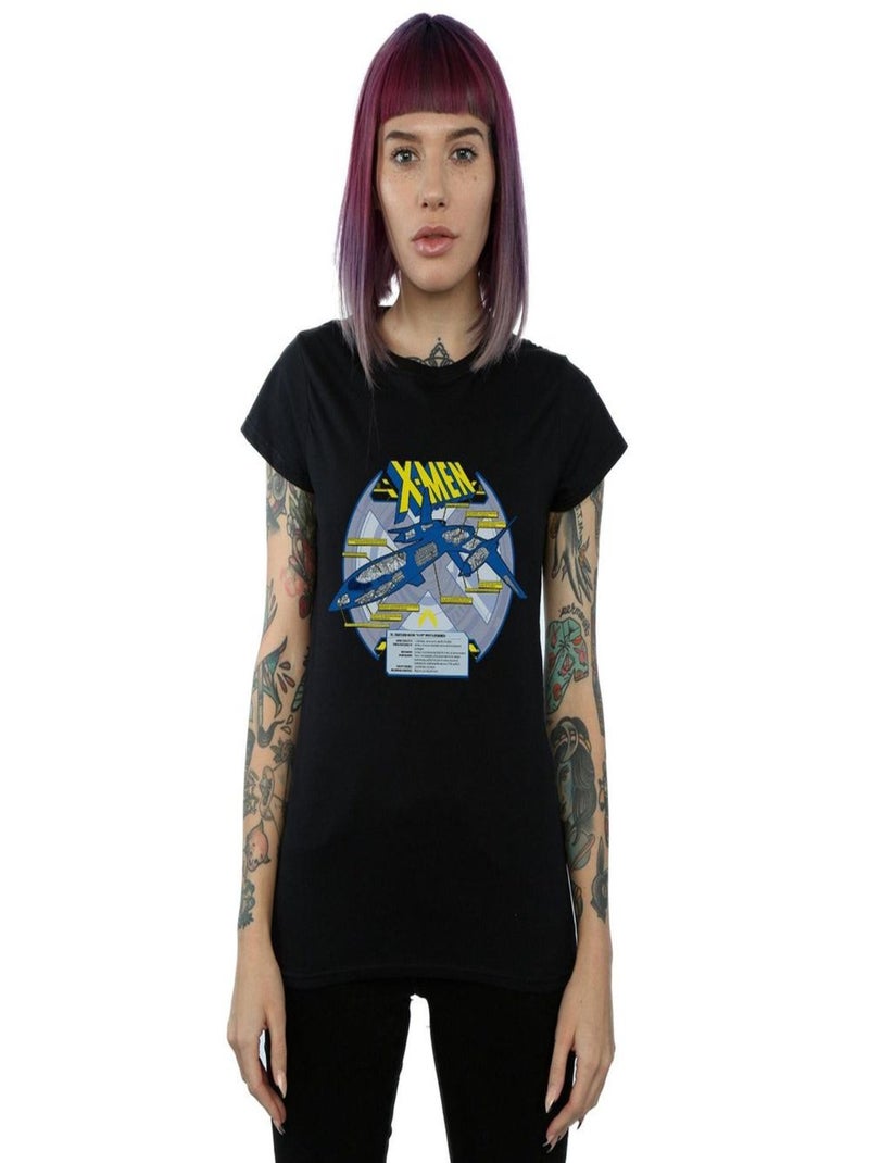 Marvel - T-shirt X-MEN X-JET BREAKDOWN Noir - Kiabi