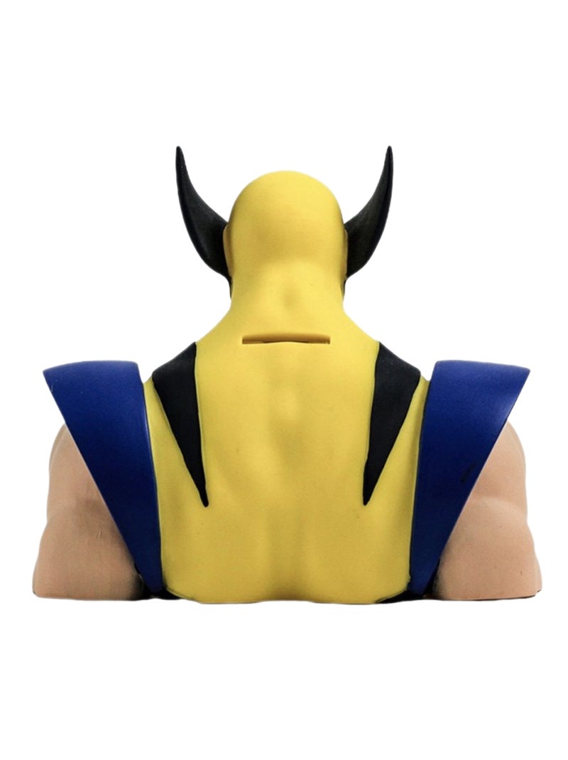 Marvel - Tirelire motif Wolverine DELUXE (Design/motif: Buste, Personnage) Bleu Jaune Noir - Kiabi
