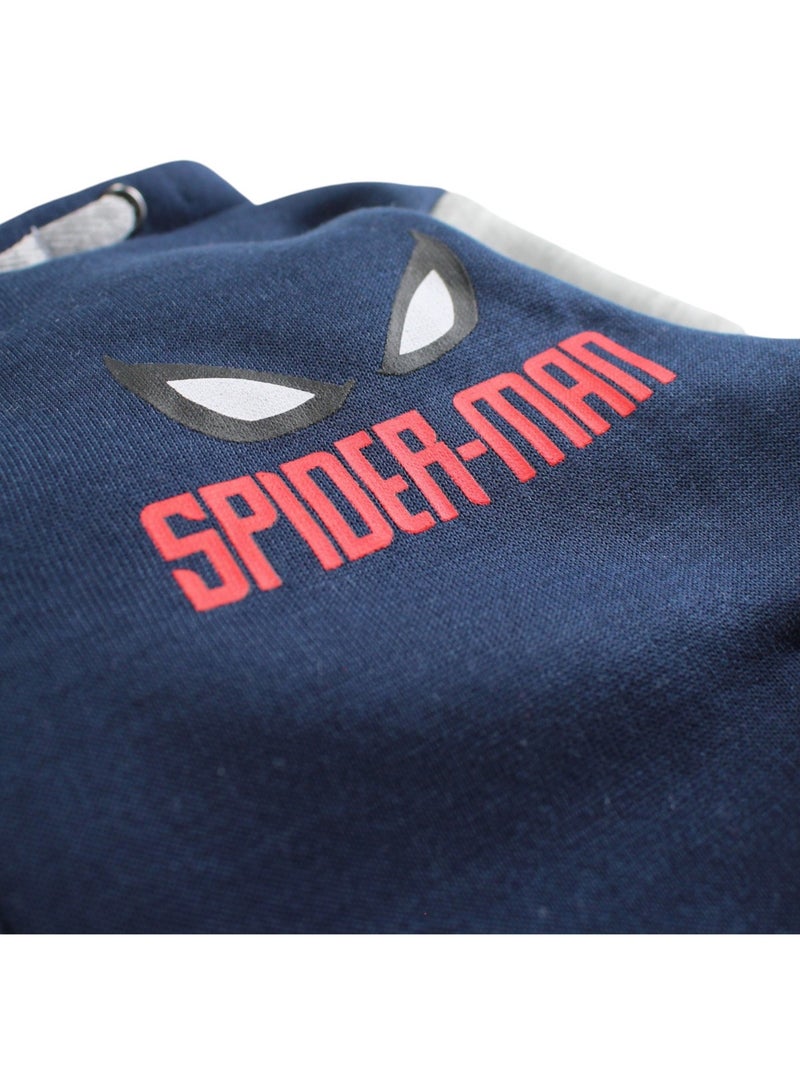 Marvel - Veste à capuche Spiderman garçon Bleu marine - Kiabi