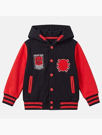 Marvel - veste teddy à capuche imprimée, détails brodés