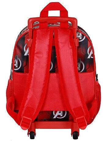 Marvel Avengers Almighty Sac à dos 3D à Roulettes Petit, Rouge