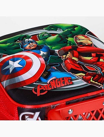 Marvel Avengers Almighty Sac à dos 3D à Roulettes Petit, Rouge