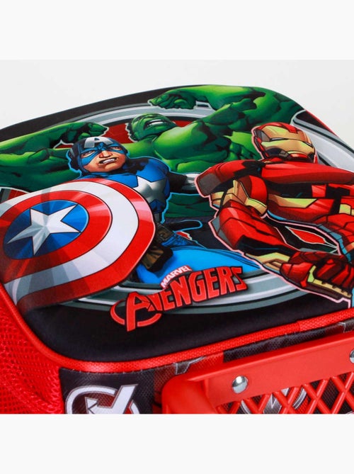 Marvel Avengers Almighty Sac à dos 3D à Roulettes Petit, Rouge - Kiabi