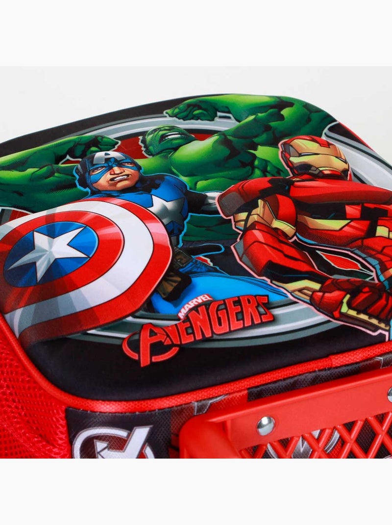 Marvel Avengers Almighty Sac à dos 3D à Roulettes Petit, Rouge Rouge - Kiabi