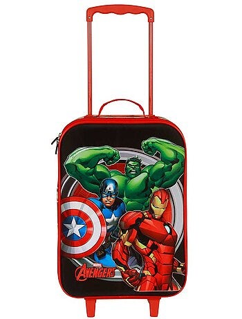 Marvel Avengers Almighty Valise à Roulettes Soft 3D, Rouge