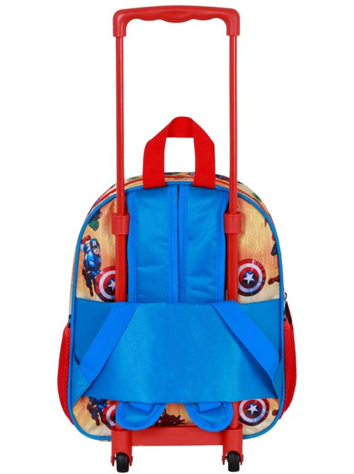 Marvel Avengers Attack Sac à dos 3D à Roulettes Petit, Rouge - Kiabi