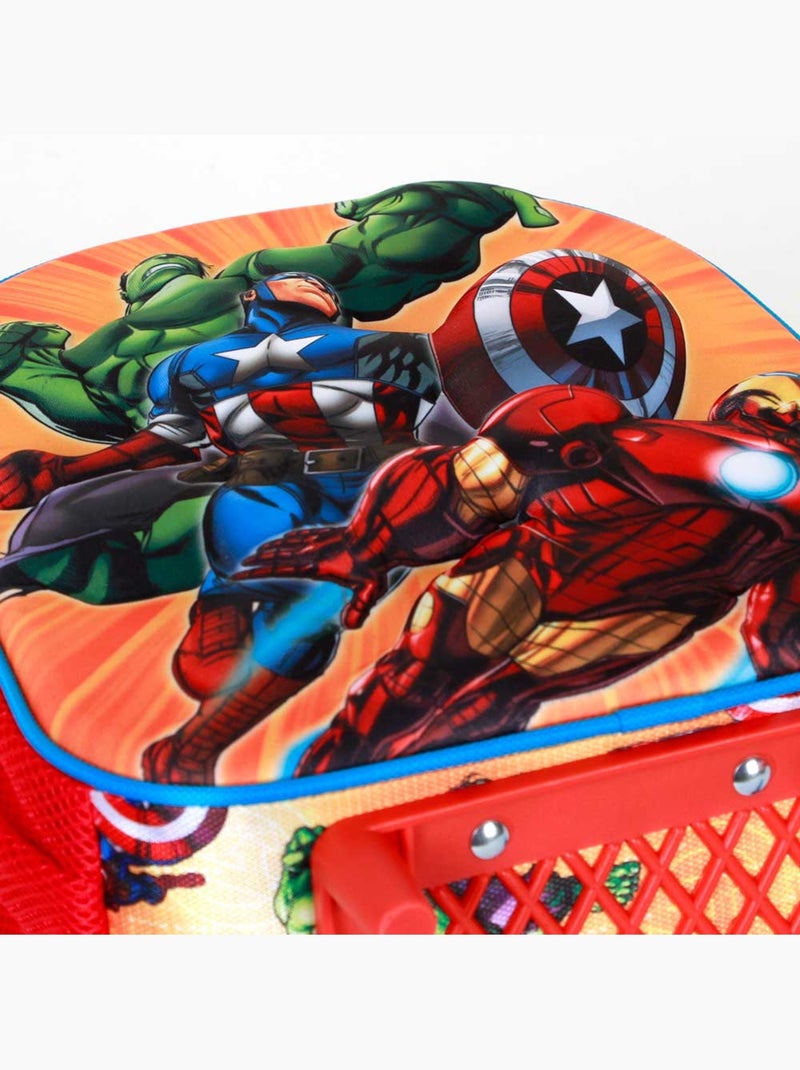 Marvel Avengers Attack Sac à dos 3D à Roulettes Petit, Rouge Rouge - Kiabi
