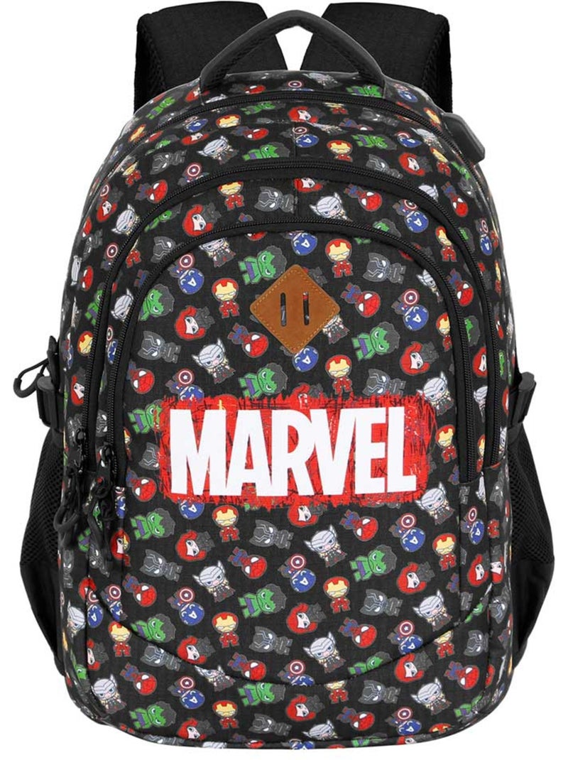 Marvel Avengers Chibi Sac à dos Running PLUS, Noir Noir - Kiabi