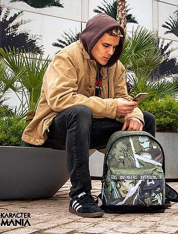 Marvel Avengers Shout Sac à dos HS FAN, Vert Militaire