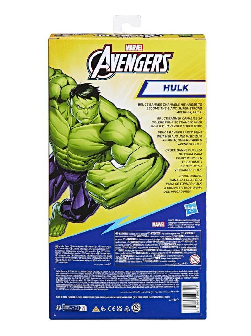 Marvel Avengers Titan hero series deluxe - Hulk 30 cm Vert - Kiabi