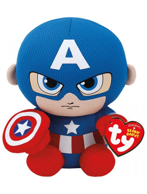 Marvel Beanie Babies Small - Captain America - Kiabi