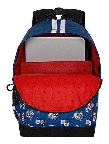 Marvel Captain America Brave Sac à dos HS PLUS, Bleu