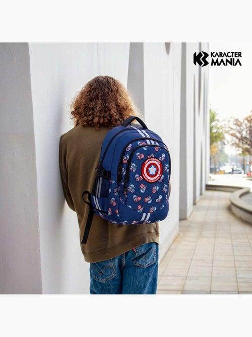 Marvel Captain America Brave Sac à dos Running PLUS, Bleu - Kiabi