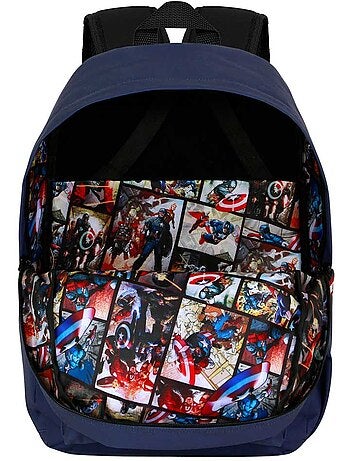 Marvel Captain America CAP Sac à dos Block, Bleu