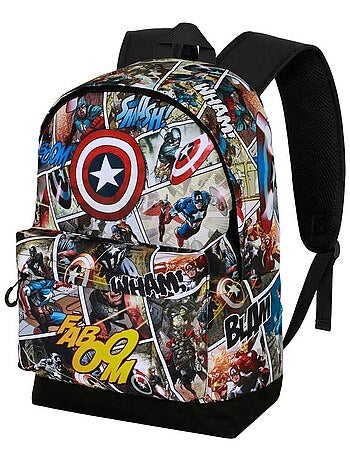 Marvel Captain America Comic Sac à dos HS FAN 2.2, Multicolore