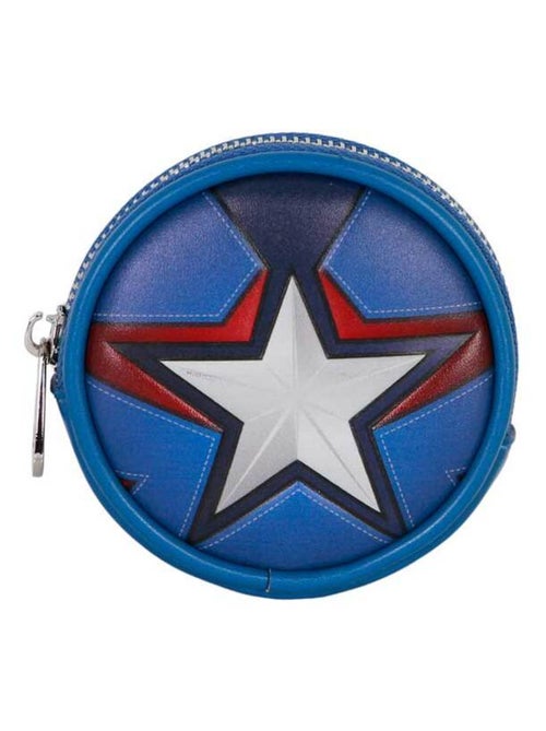 Marvel Captain America Courage Porte-monnaie Cookie, Bleu - Kiabi