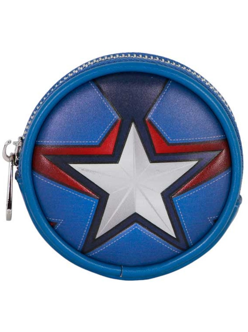 Marvel Captain America Courage Porte-monnaie Cookie, Bleu Bleu - Kiabi