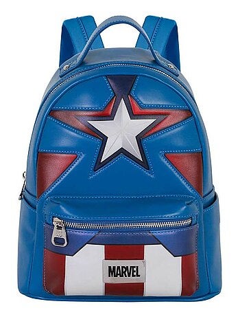 Marvel Captain America Courage Sac à dos Heady, Bleu