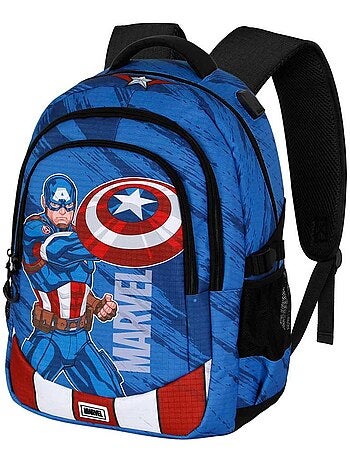 Marvel Captain America Gears Sac à dos Running PLUS, Bleu