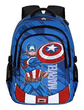 Marvel Captain America Gears Sac à dos Running PLUS, Bleu