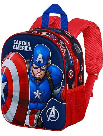 Marvel Captain America Patriot Sac à Dos 3D Elite, Multicolore